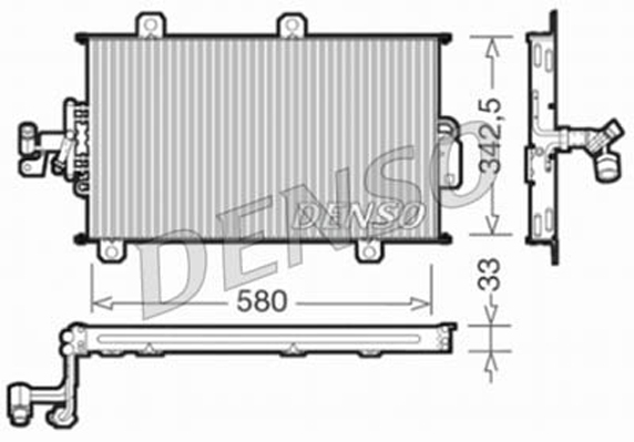 Airco condensor Denso DCN09140