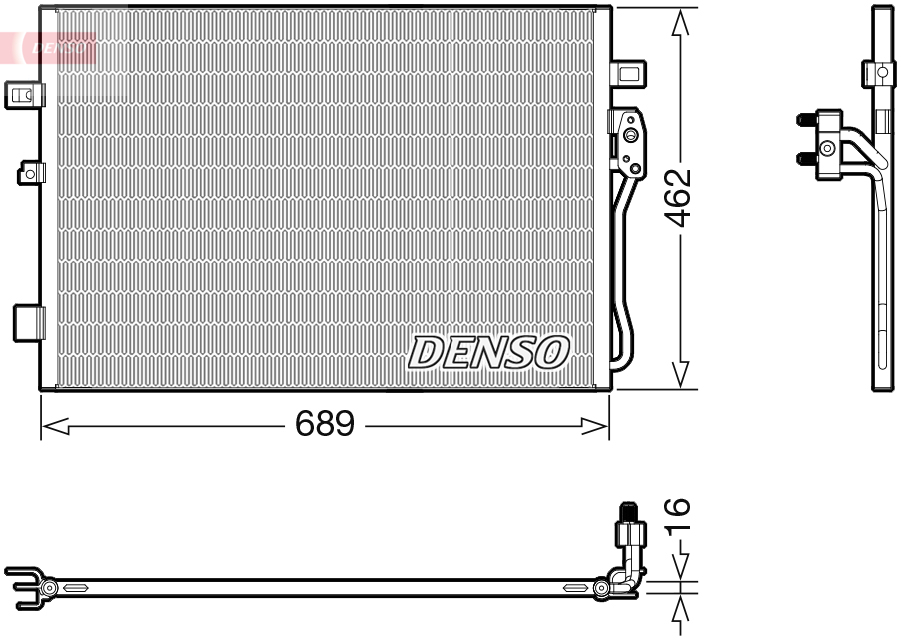 Airco condensor Denso DCN09145