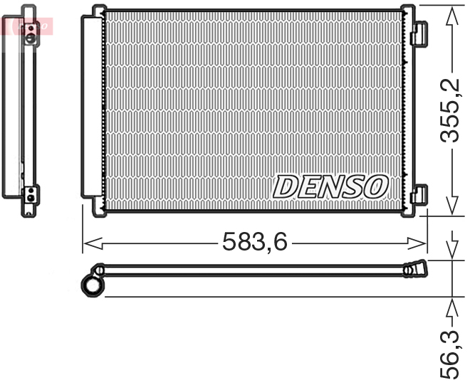 Airco condensor Denso DCN09146