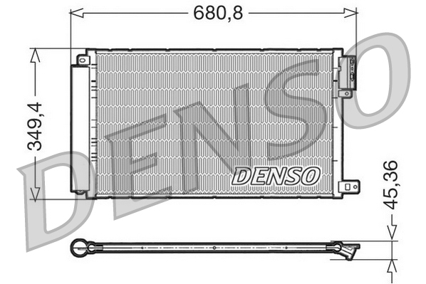 Airco condensor Denso DCN09300