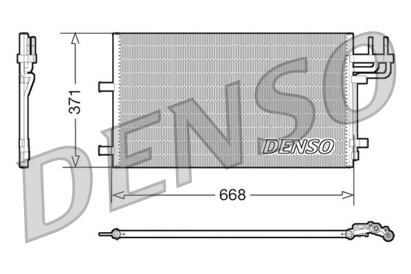 Airco condensor Denso DCN10007