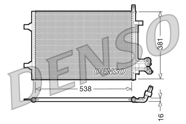 Airco condensor Denso DCN10022