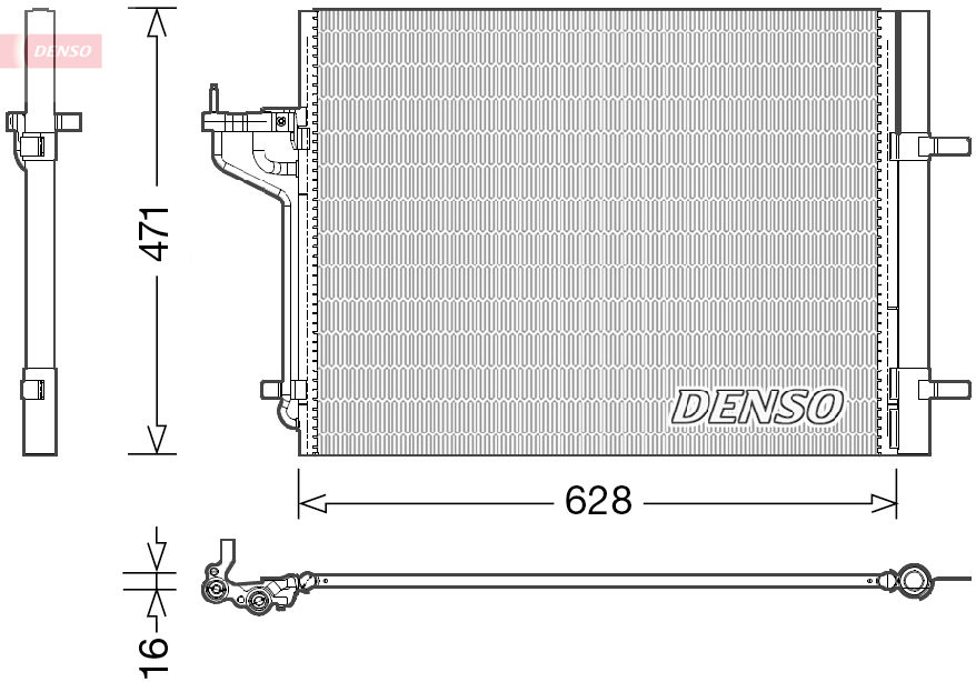 Airco condensor Denso DCN10029