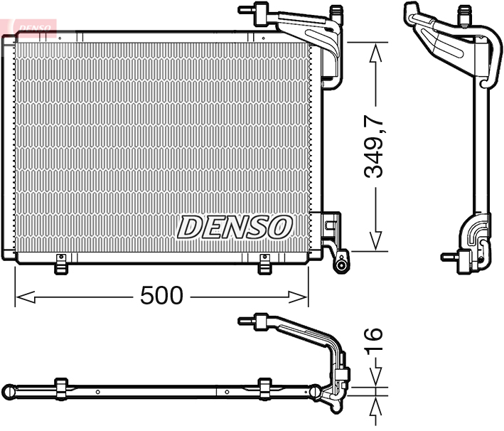 Airco condensor Denso DCN10054