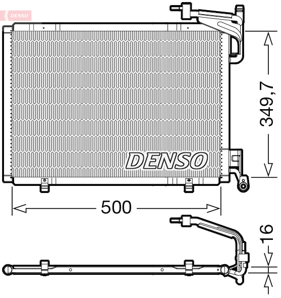 Airco condensor Denso DCN10055