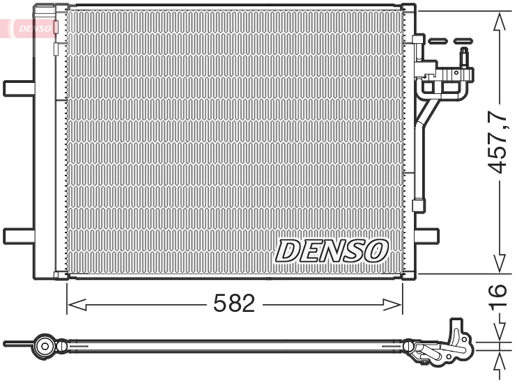 Airco condensor Denso DCN10056