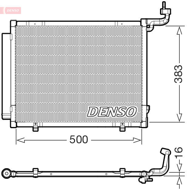 Airco condensor Denso DCN10057