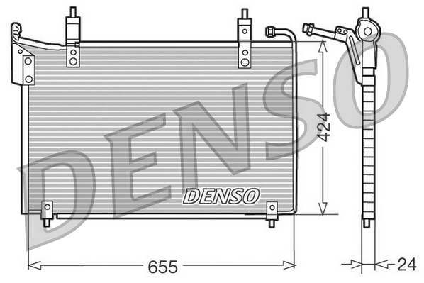 Airco condensor Denso DCN11005