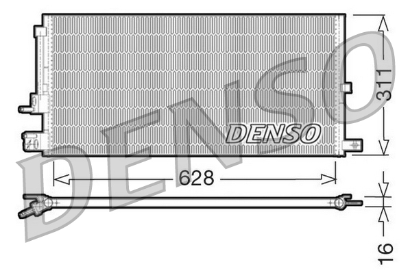 Airco condensor Denso DCN11007