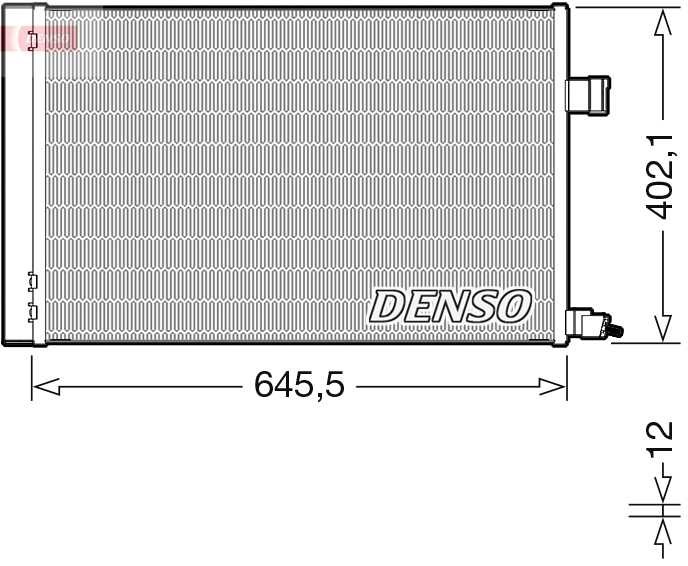 Airco condensor Denso DCN11009