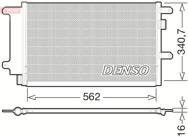 Airco condensor Denso DCN12003