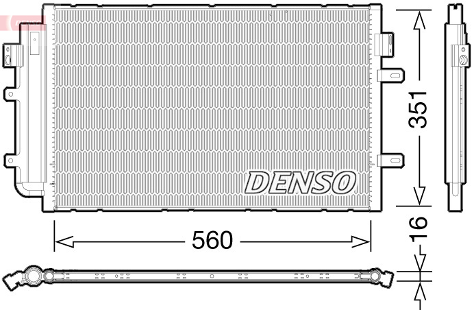 Airco condensor Denso DCN12005