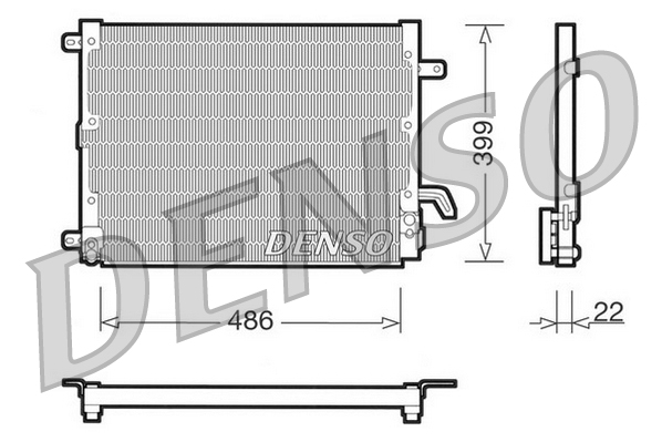 Airco condensor Denso DCN13001