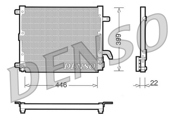 Airco condensor Denso DCN13002