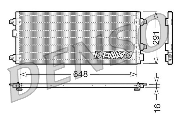 Airco condensor Denso DCN13003