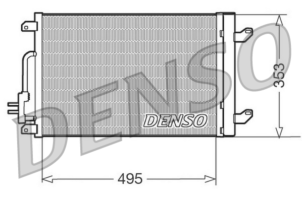 Airco condensor Denso DCN13015