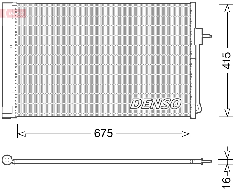 Airco condensor Denso DCN15001