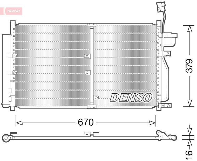 Airco condensor Denso DCN15003