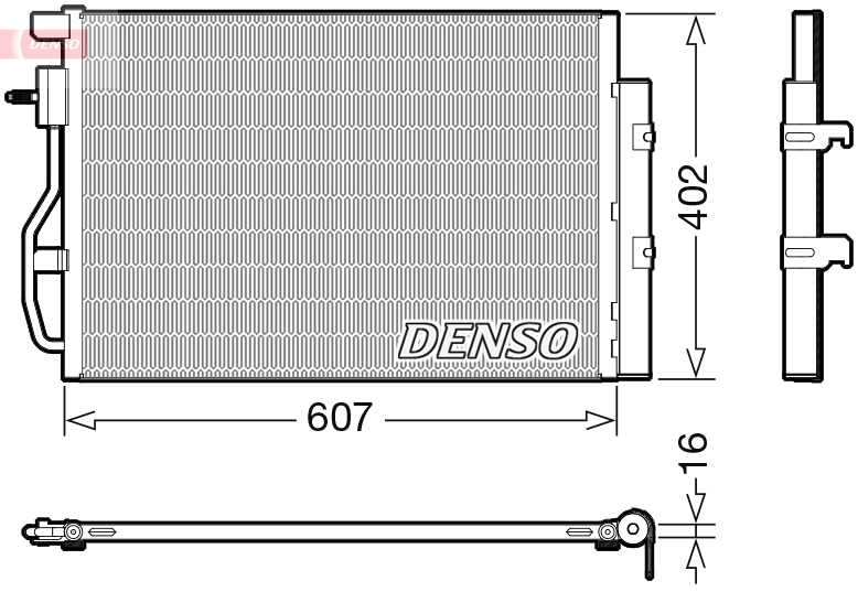 Airco condensor Denso DCN15008