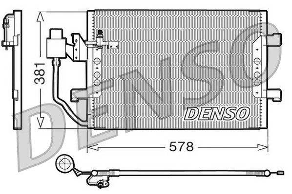 Airco condensor Denso DCN17001