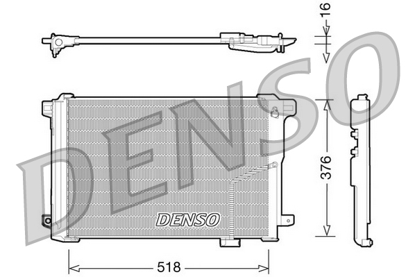 Airco condensor Denso DCN17005