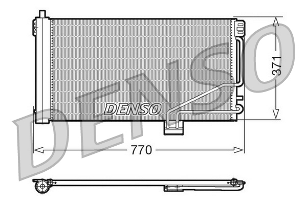 Airco condensor Denso DCN17014