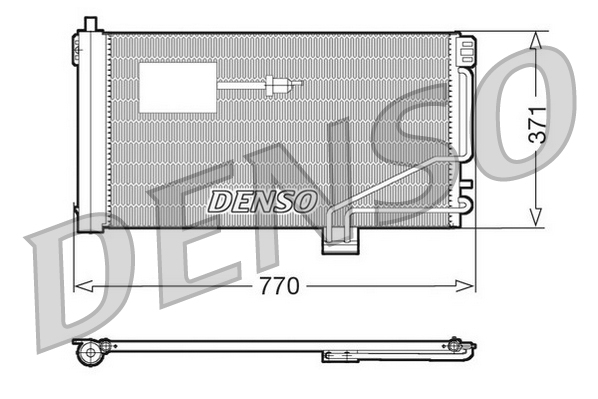 Airco condensor Denso DCN17015