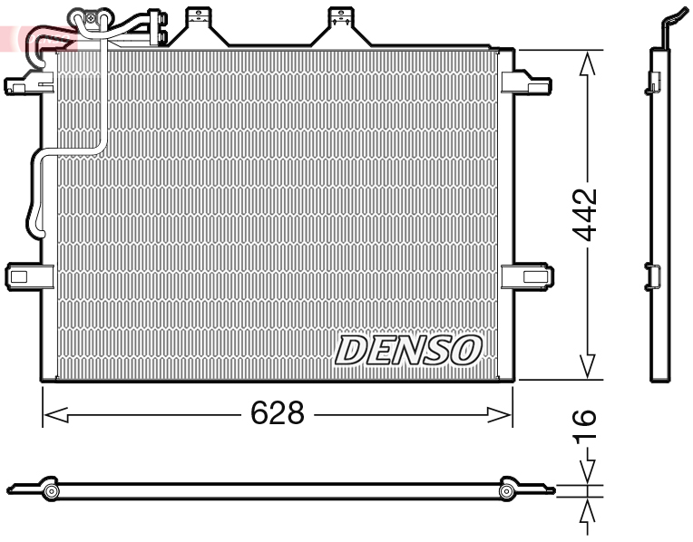 Airco condensor Denso DCN17018