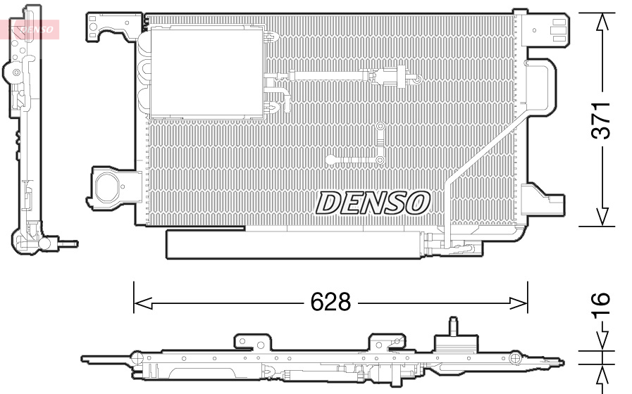 Airco condensor Denso DCN17024