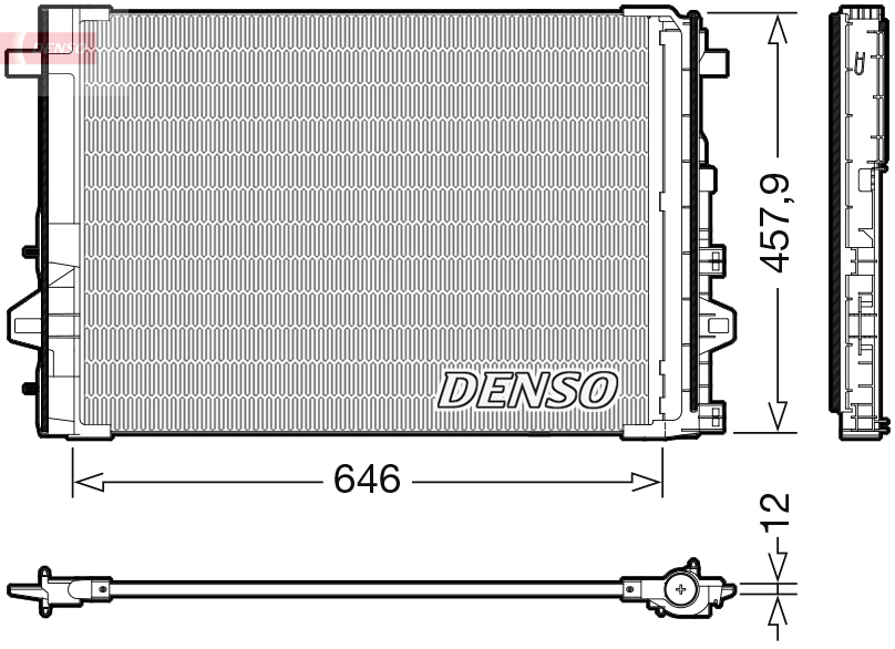 Airco condensor Denso DCN17059