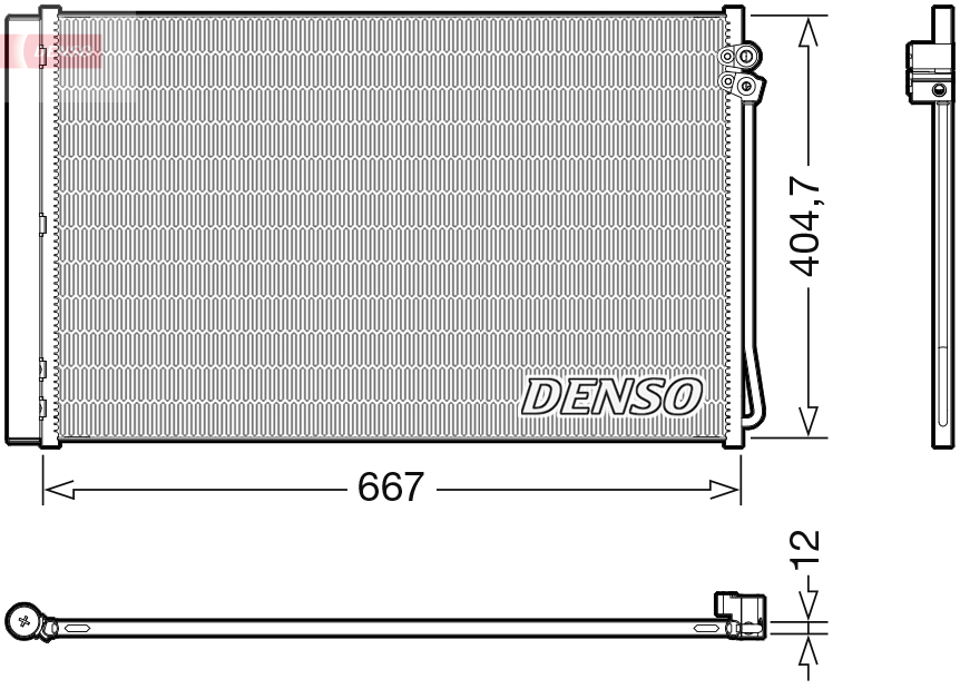 Airco condensor Denso DCN17062