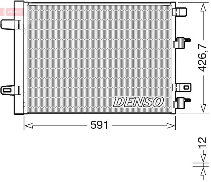 Airco condensor Denso DCN17063