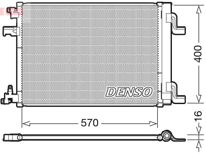 Airco condensor Denso DCN20001