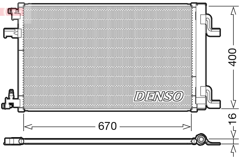 Airco condensor Denso DCN20002