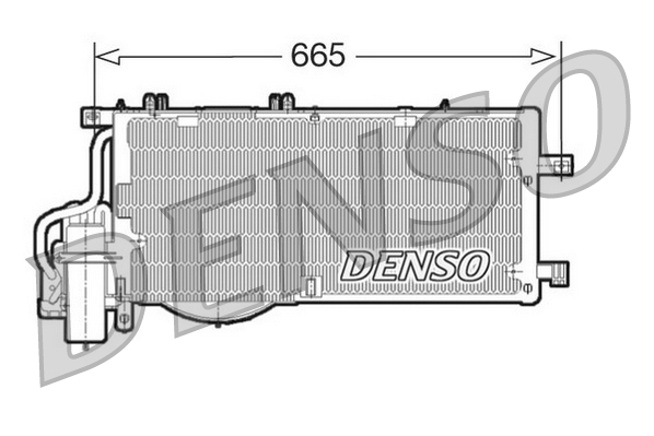 Airco condensor Denso DCN20016