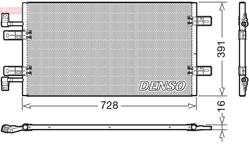 Airco condensor Denso DCN20019