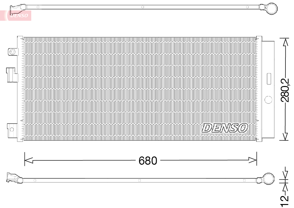 Airco condensor Denso DCN20023