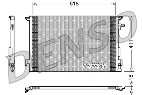 Airco condensor Denso DCN20031