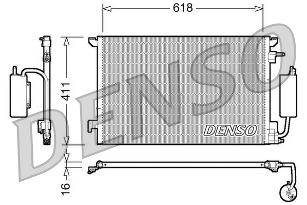 Airco condensor Denso DCN20035