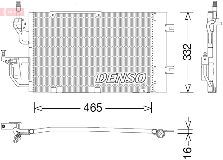 Airco condensor Denso DCN20037