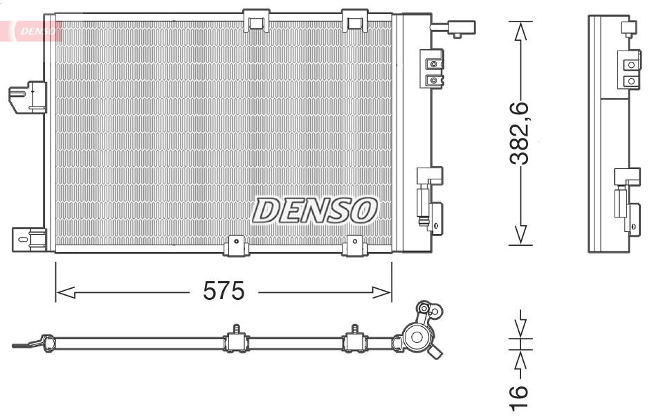 Airco condensor Denso DCN20038