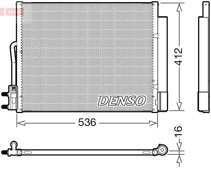 Airco condensor Denso DCN20043