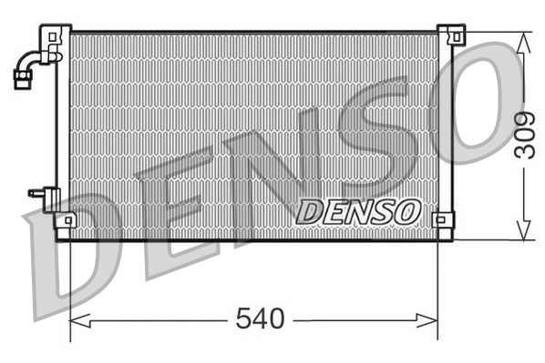 Airco condensor Denso DCN21004