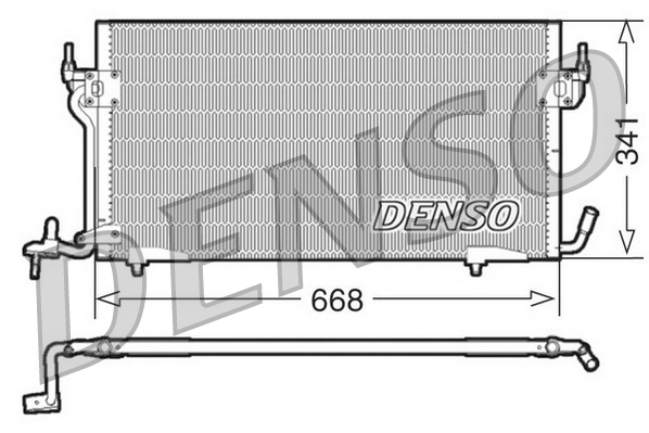 Airco condensor Denso DCN21011