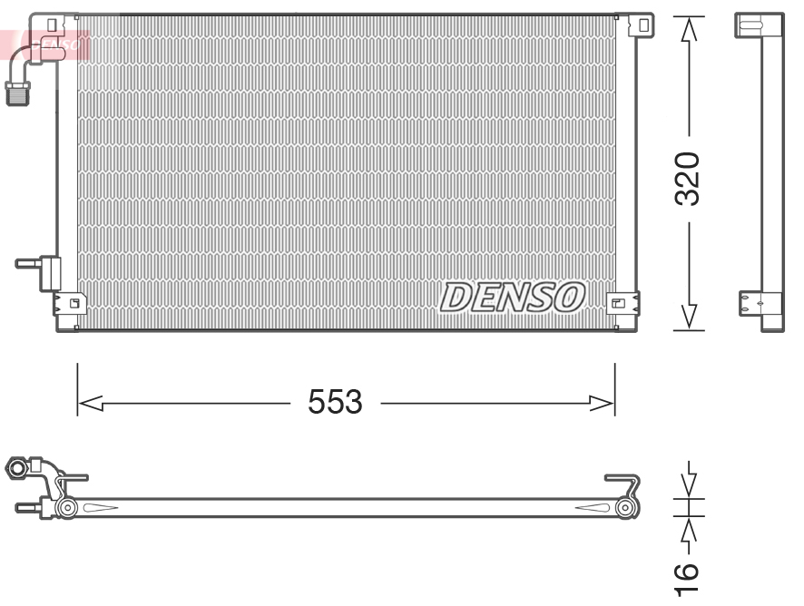 Airco condensor Denso DCN21014