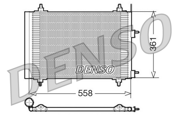 Airco condensor Denso DCN21015