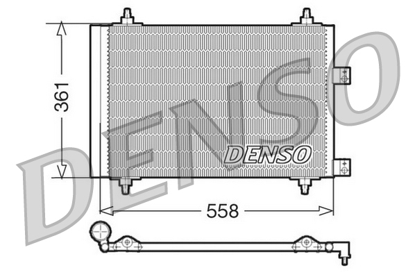 Airco condensor Denso DCN21016