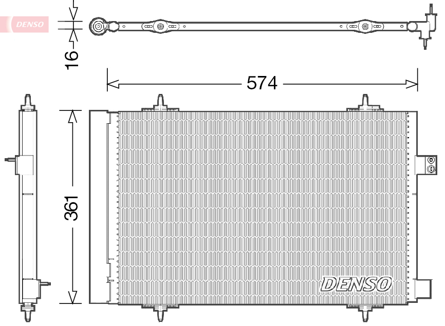 Airco condensor Denso DCN21019