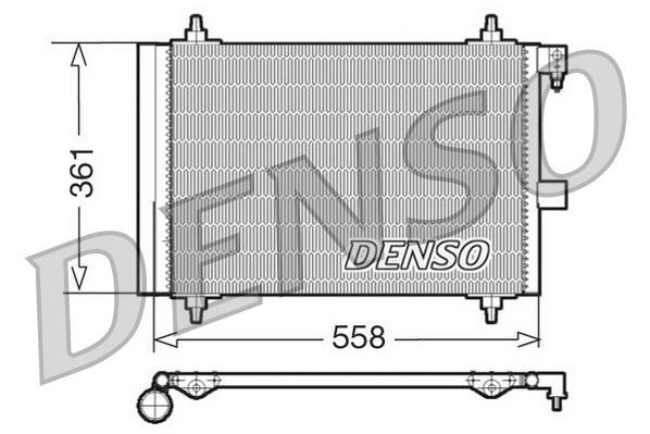 Airco condensor Denso DCN21025