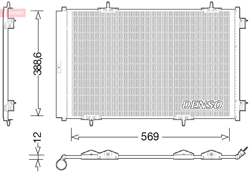 Airco condensor Denso DCN21030